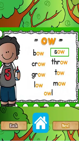 Kids Phonics Digraphs with Sound Online : 阅读英语元音